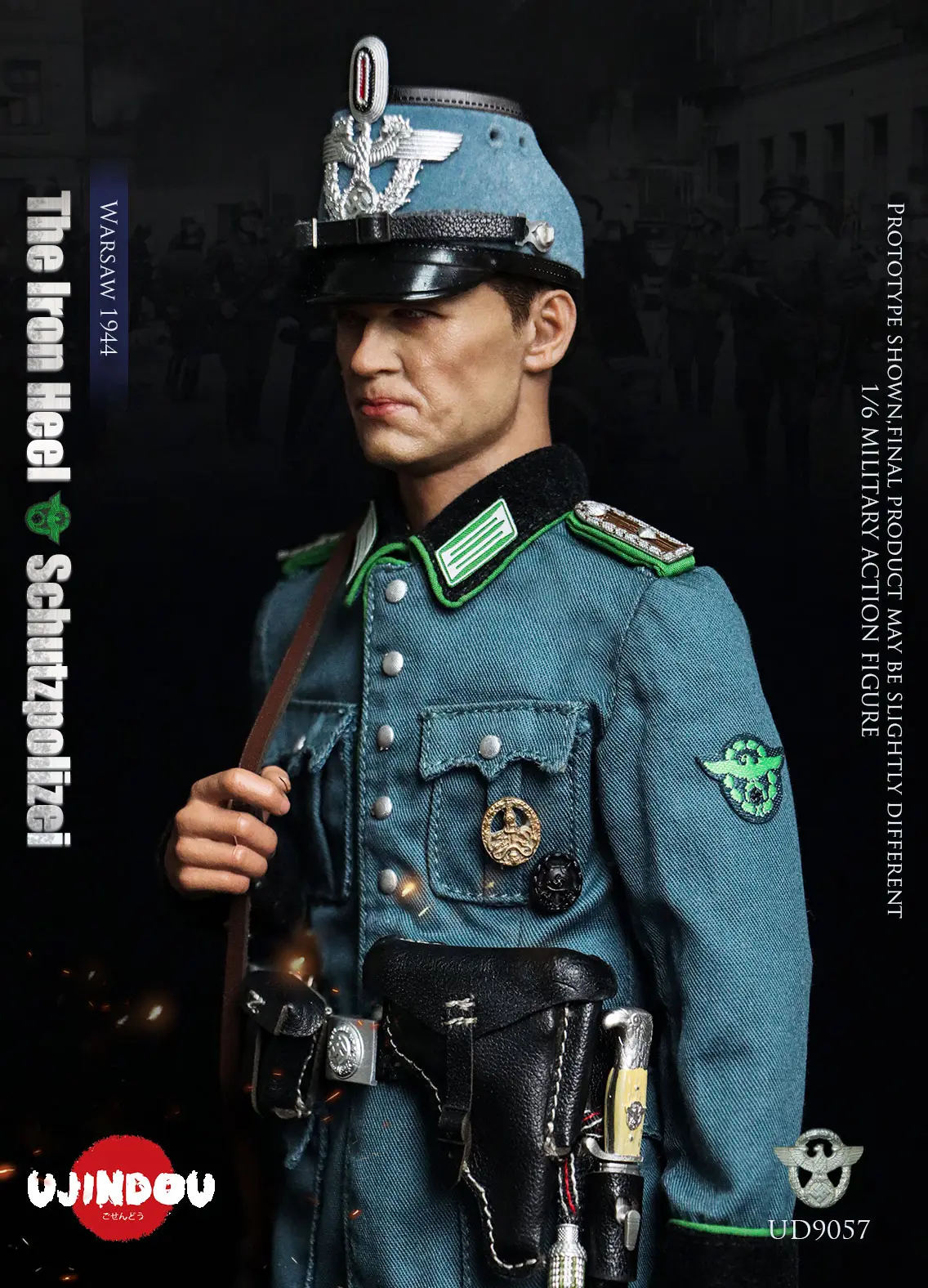 UJINDOU - 1/6 The Iron Heel-WWII German Schutzpolizei Warsaw 1944 UD9057 (Licensed)Statue