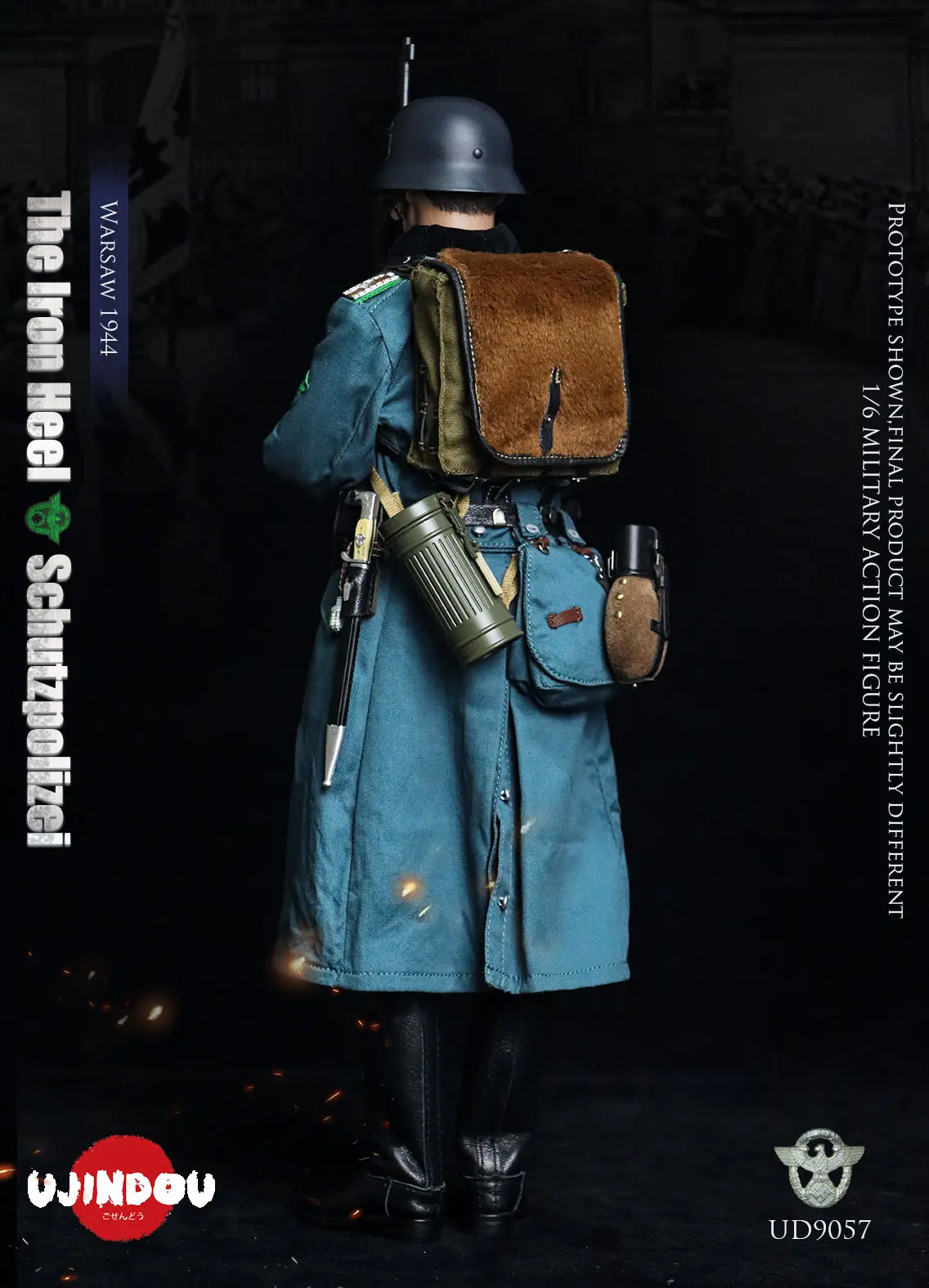 UJINDOU - 1/6 The Iron Heel-WWII German Schutzpolizei Warsaw 1944 UD9057 (Licensed)Statue