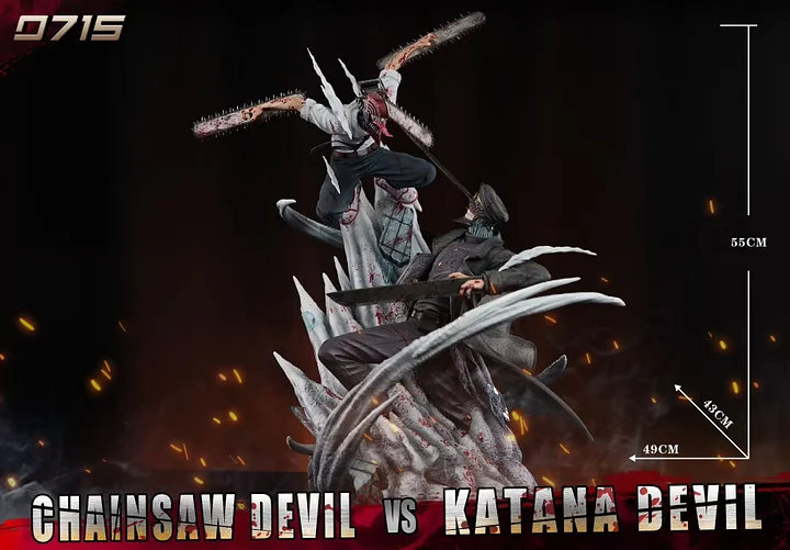 0715 Studio - Chainsaw Man Denji vs Devil of the Knife  Statue