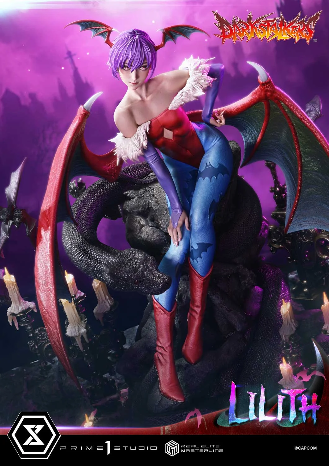 Real Elite Masterline Darkstalkers Lilith REMDKS-02 REMDKS-02S (Licensed) Action Figure Statue(GK) - Prime 1 Studio-KWII-GK