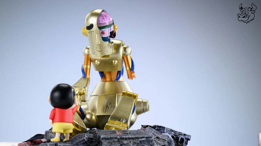 NIUZI Studio - Crayon Shin-chan Robo Dad and Shin-chan Statue(GK)