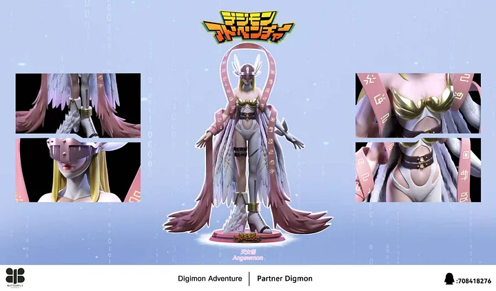 Butterfly Studio - Digimon Angewomon X Salamon Statue 