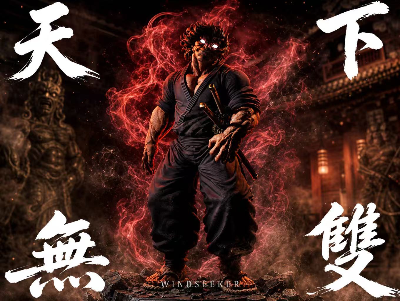 Windseeker Studio Musashi Miyamoto Baki the Grappler statue