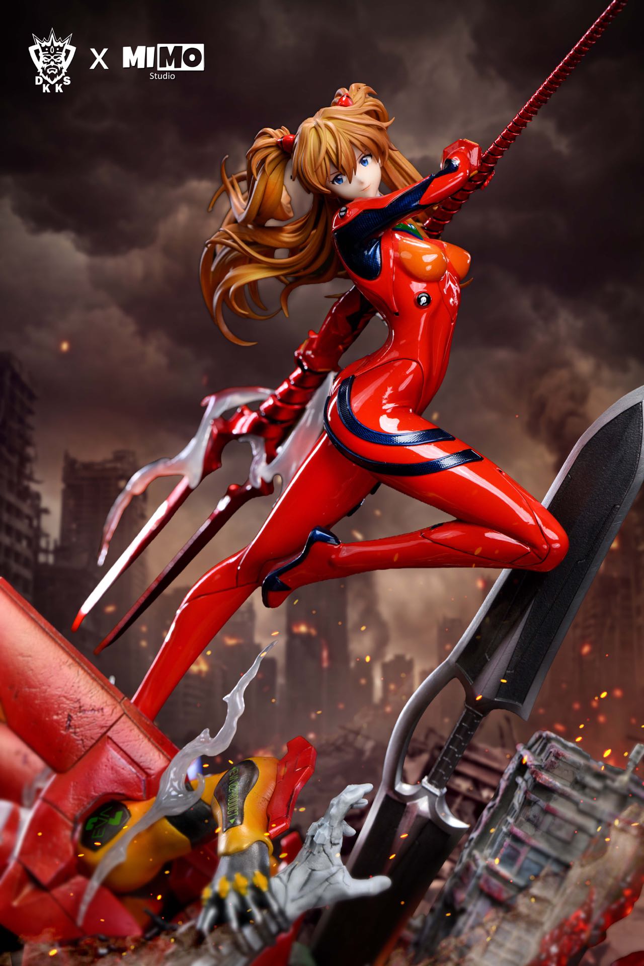 Dark King Studio X MIMAN Studio - Battle Suit Asuka X Young Asuka Neon Genesis Evangelion