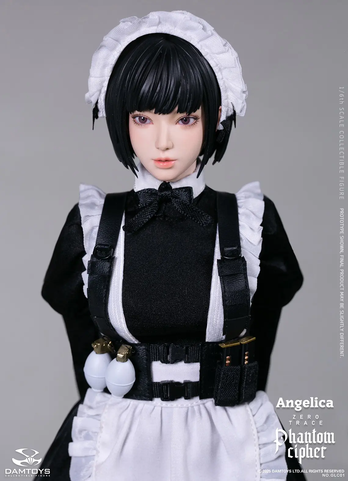 DAMTOYS - 1/6th scale PHANTOM CIPHER: ZERO TRACE ANGELICA Original Story Collectible Action FigureGLC01 (Licensed)
