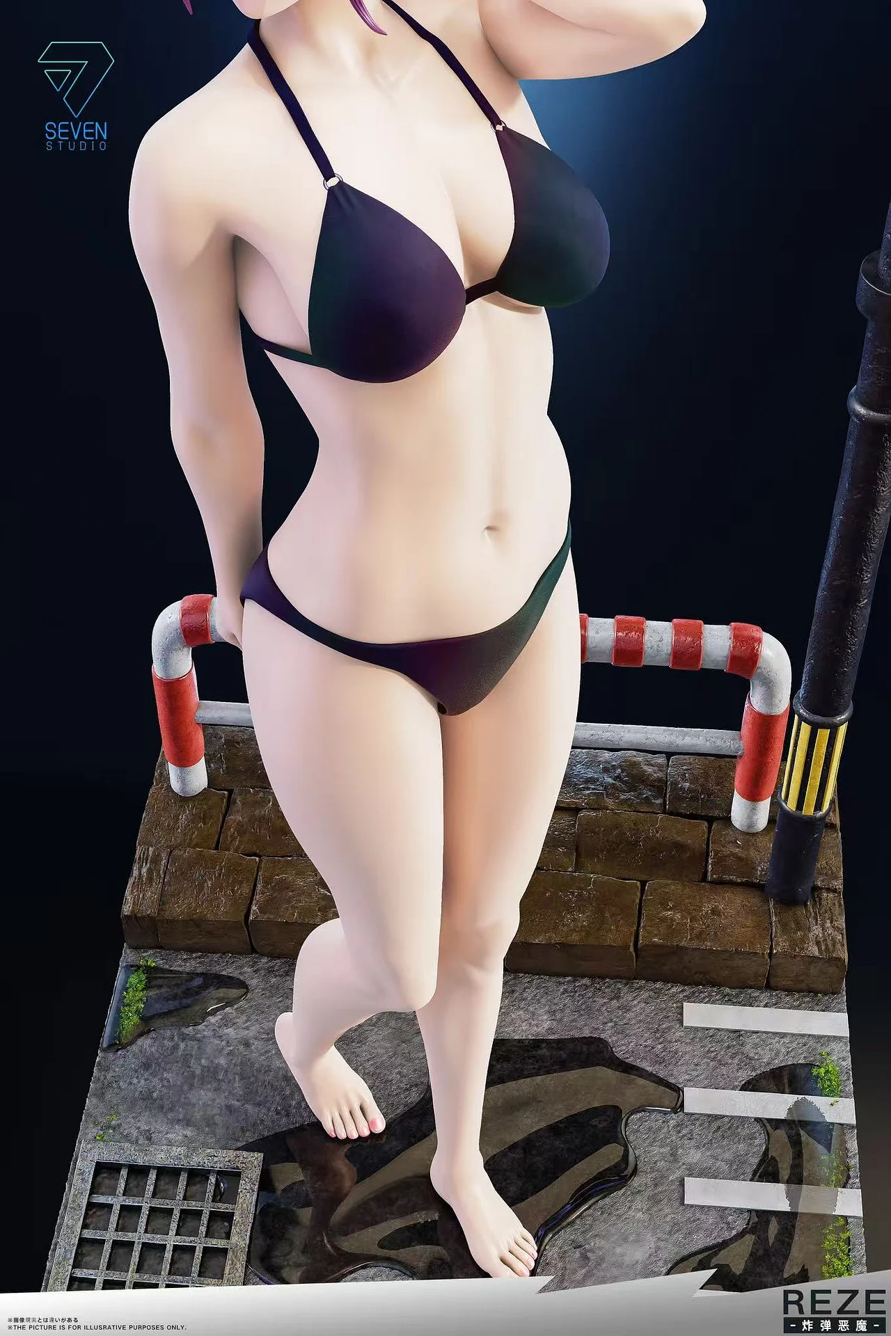 Seven Studio - Chainsaw Man Reze 1/4 Statue 