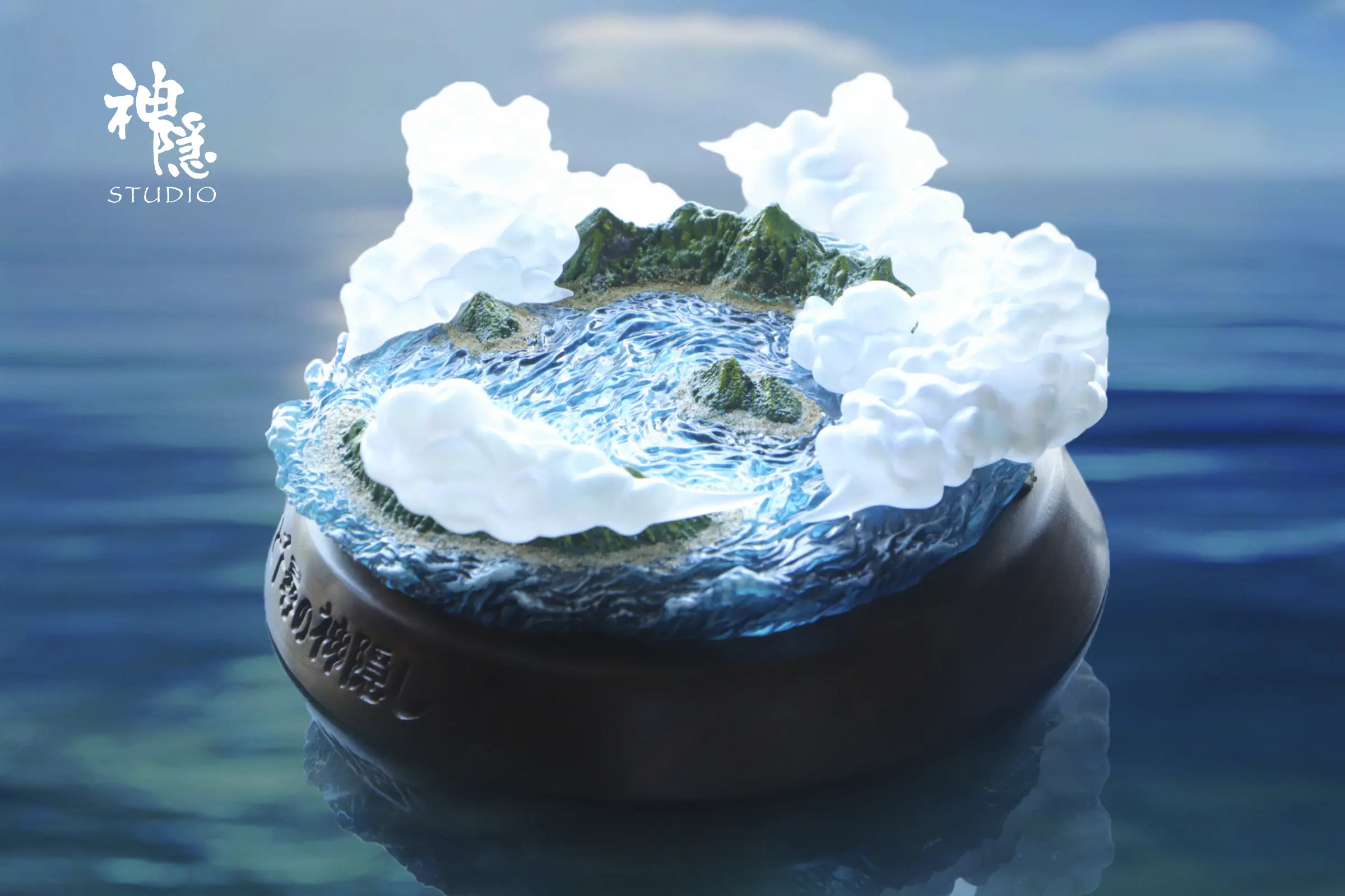 Shen Yin Studio - Spirited Away Spirited Away Encounter Series Totoro Floating Journey in the Clouds Statue(GK)