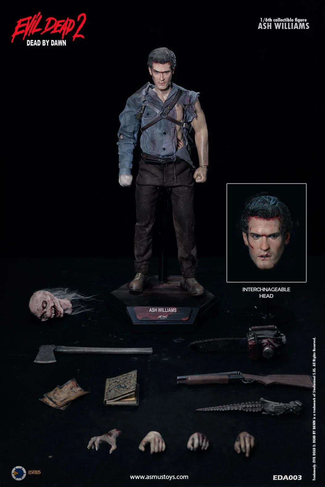 Asmus Toys-Reveals EVIL DEAD 2-Ash Williams-Action Figure 