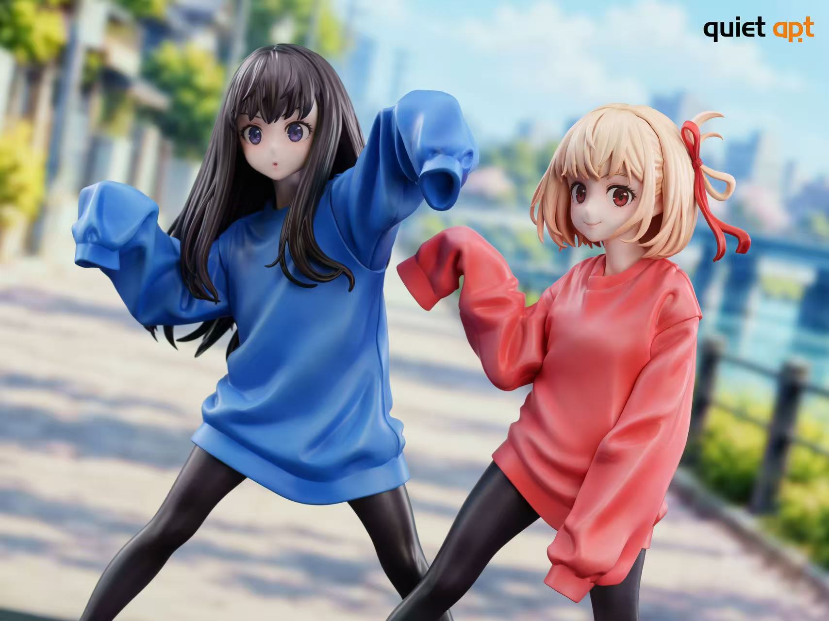 QuietArt Studio Chisato Nishikigi X Takina Inoue Daily Outfit Version Lycoris Recoil Statue