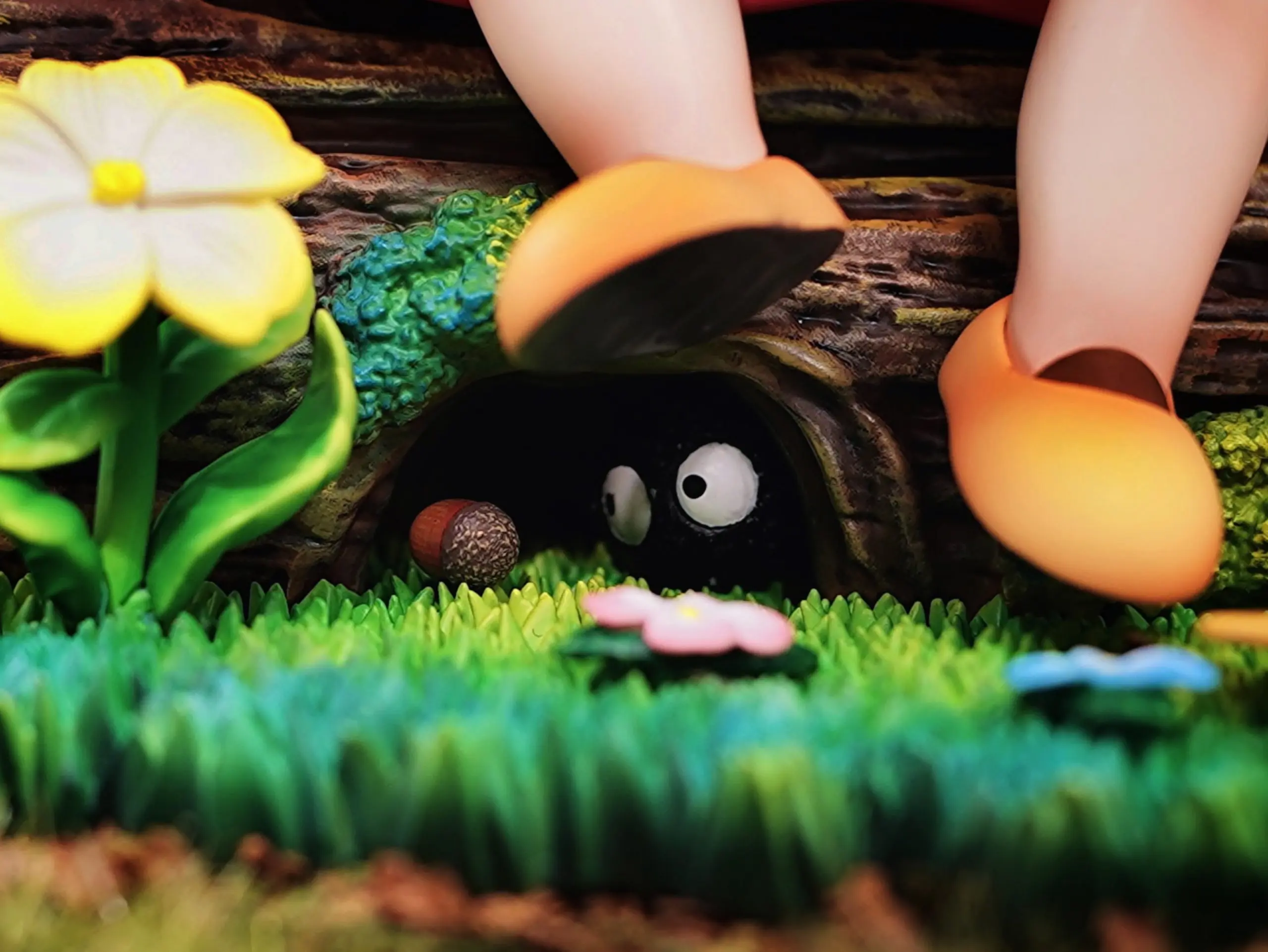 Long Miao Studio - My Neighbor Totoro Hayao Miyazakis Ecological Scene Mei Holding Corn Statue(GK) 