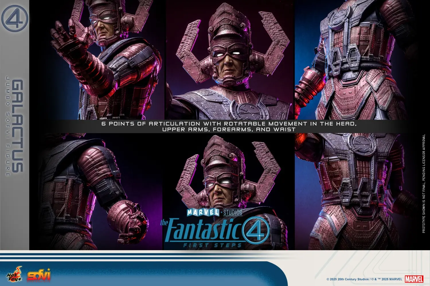 Hottoys - The Fantastic Four: First Steps Galactus Jumbo Sofvi Figure & The Thing SMS001J MMS813 (Licensed)1/6 Statue(GK)