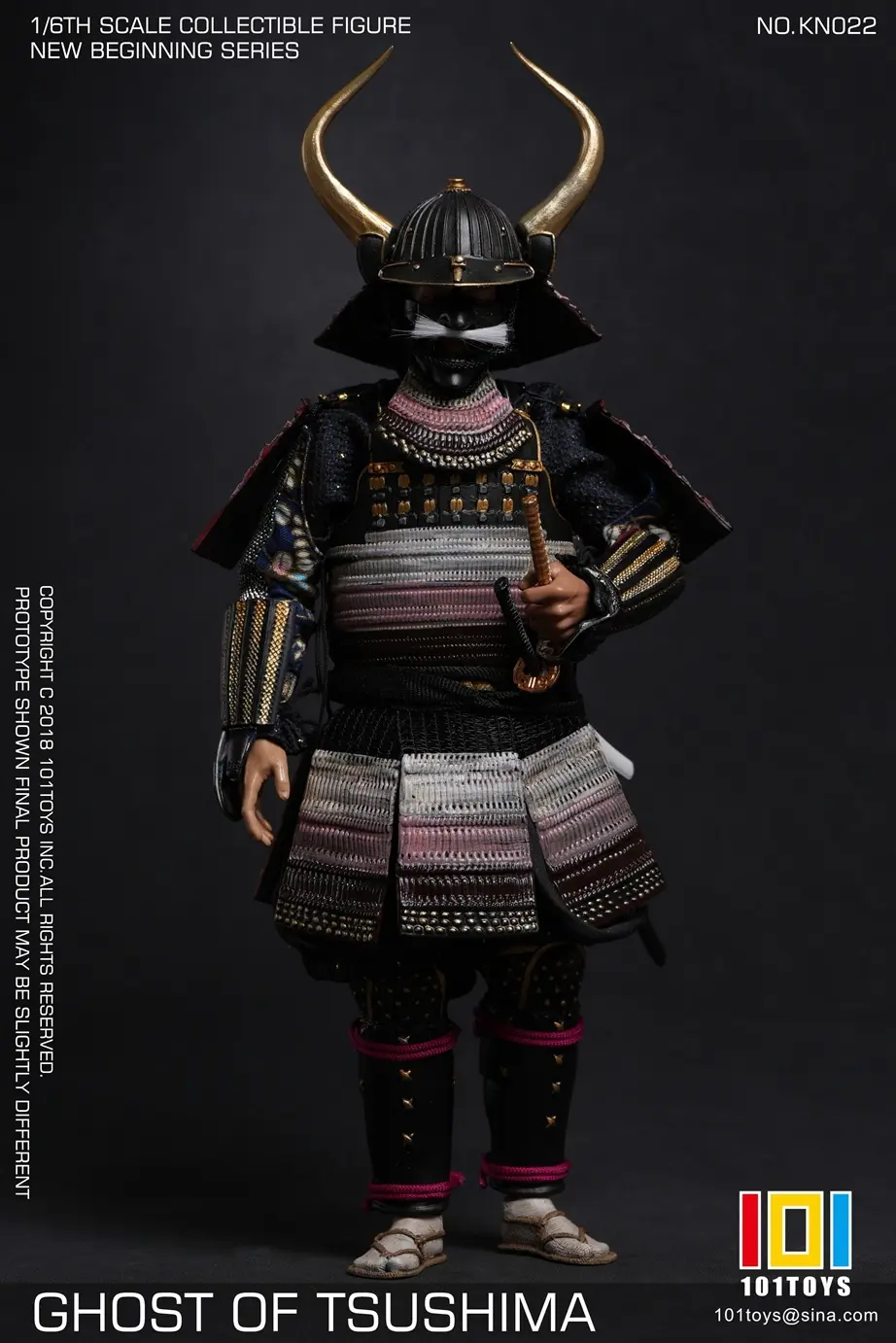 101toys - 1/6 NO KN023 NEW BEGINNER SERIES GHOST OF TSUSHIMA SAMURAI TRIO SET (Licensed) Statue(GK)