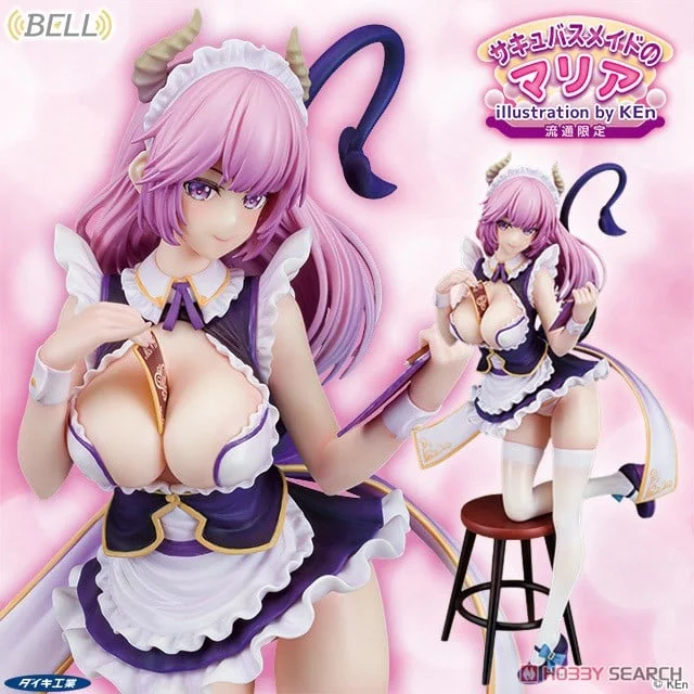 In-stock-Daiki Studio - Succubus Maid Maria 1/6 Scale PVC Figure (Type A) Statue(GK)