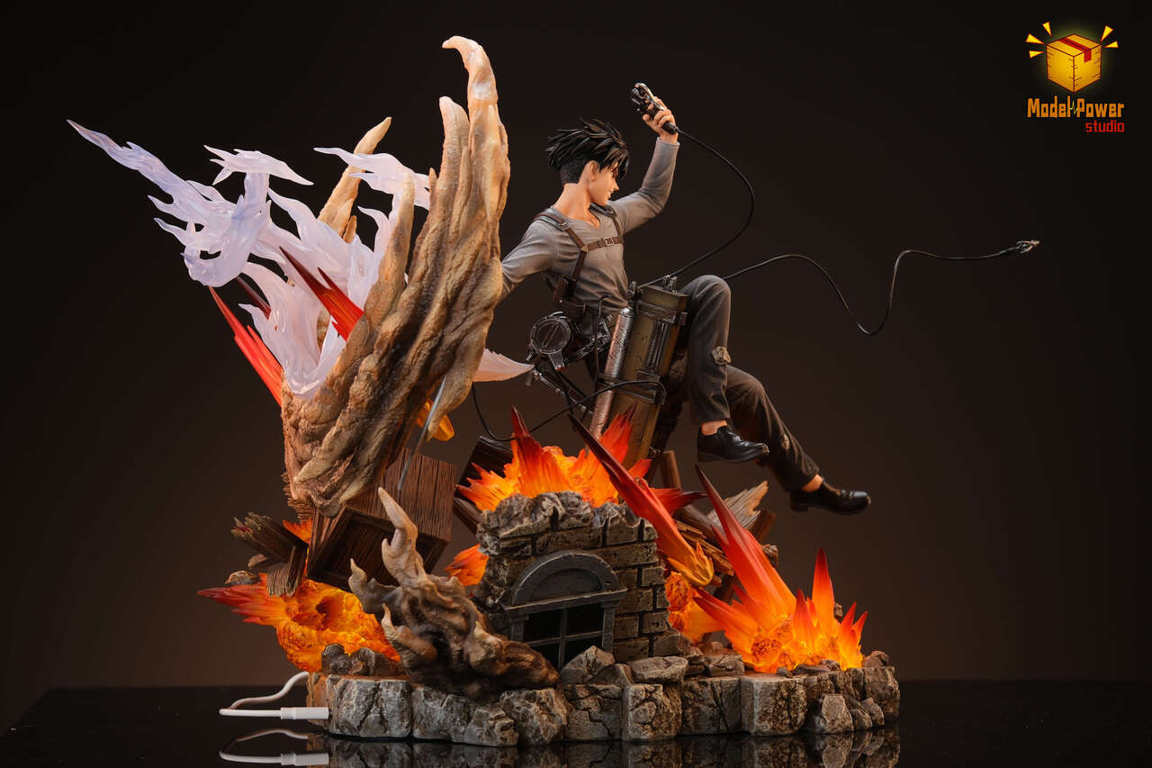 Attack on Titan #6 Street Fighting Levi Ackerman Statue (GK)-Model Power Studio Pre-sale