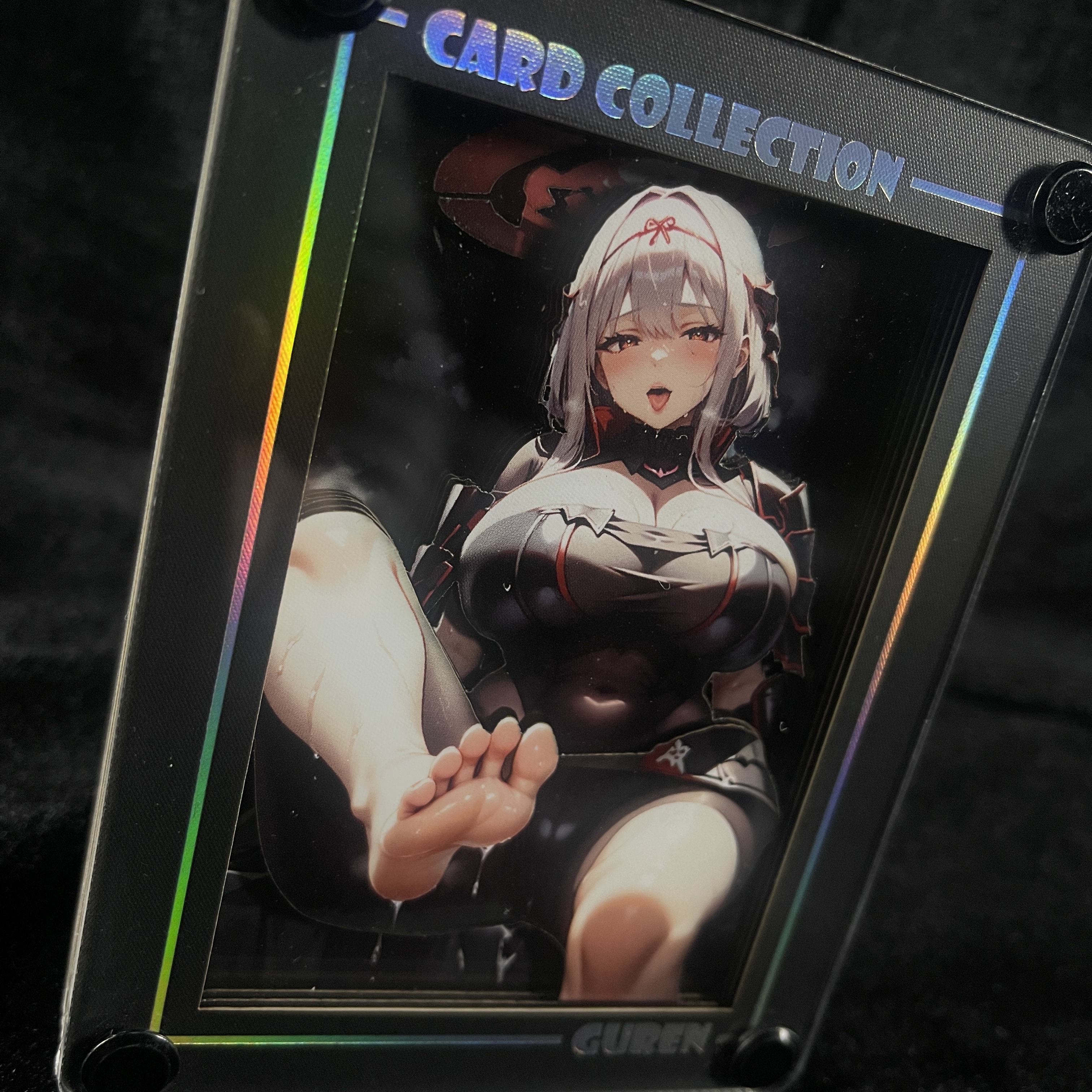 B&W Studio NIKKE Red Lotus Black Desktop Decorative Card Brick In stock