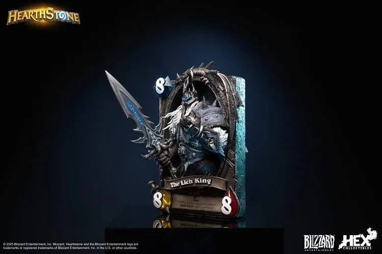 Blizzard Official Licensed Hearthstone Lich King Card Art Statue HEXFRAME04 (Licensed) Statue(GK)-HEX Collectibles Pre-sale-KWII-GK