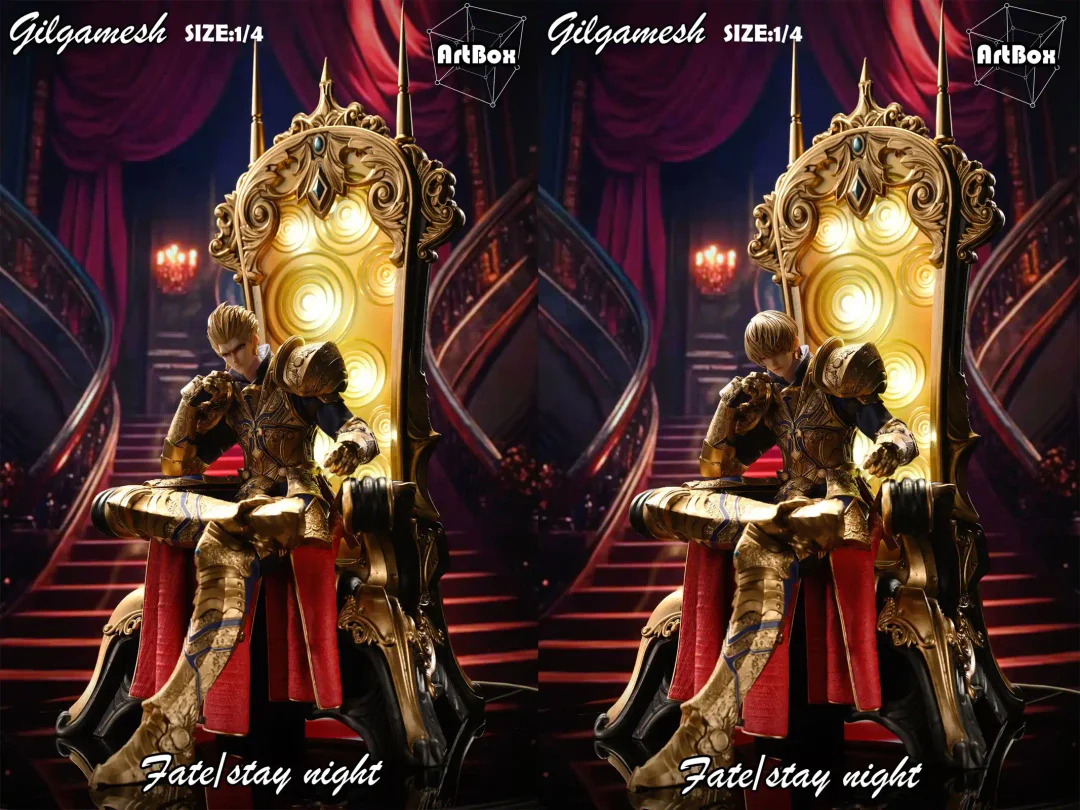 Fate/Stay Night Gilgamesh with LED 1/4  Statue (GK) - Artbox Studio  