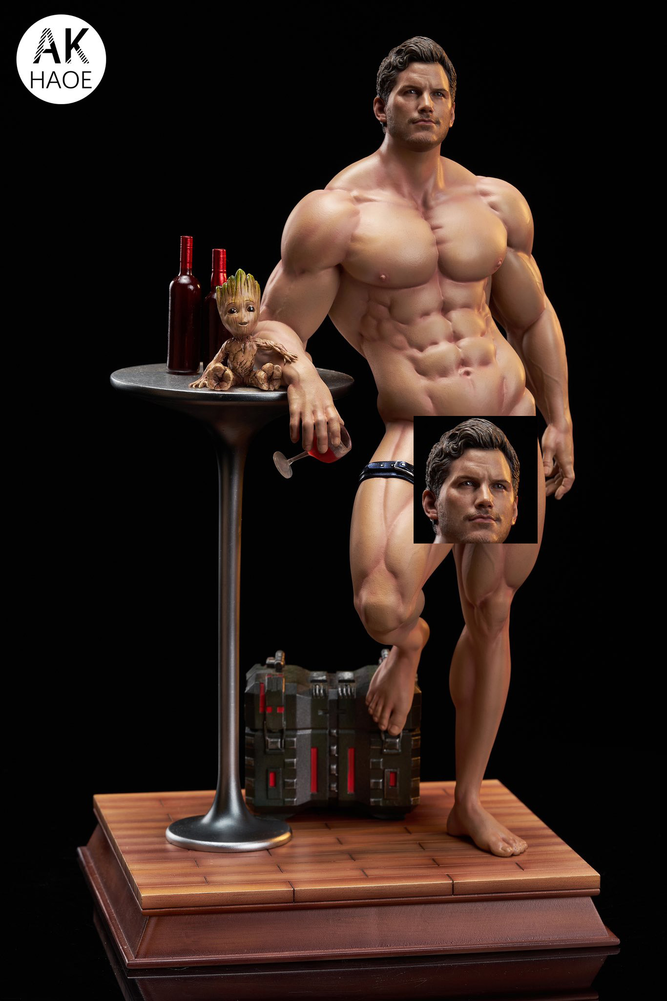 In stock-Guardians of the Galaxy Star-Lord Peter Quill. Groot  Statue (GK) (Adult 18+)- AK-HAOE Studio-KWII-GK