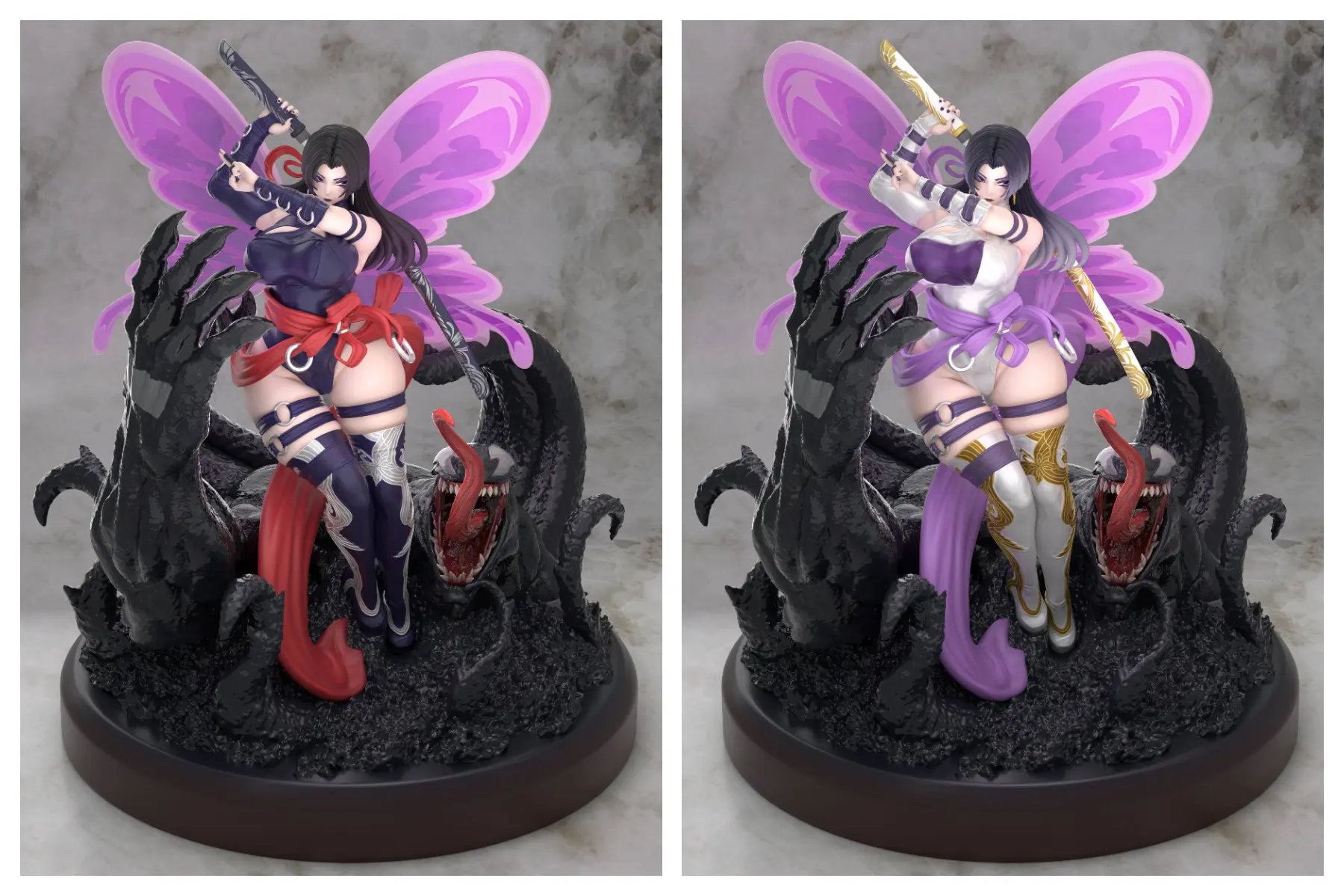 Marvel Series Psylocke & Venom Statue(GK) - Xing Zhe Studio