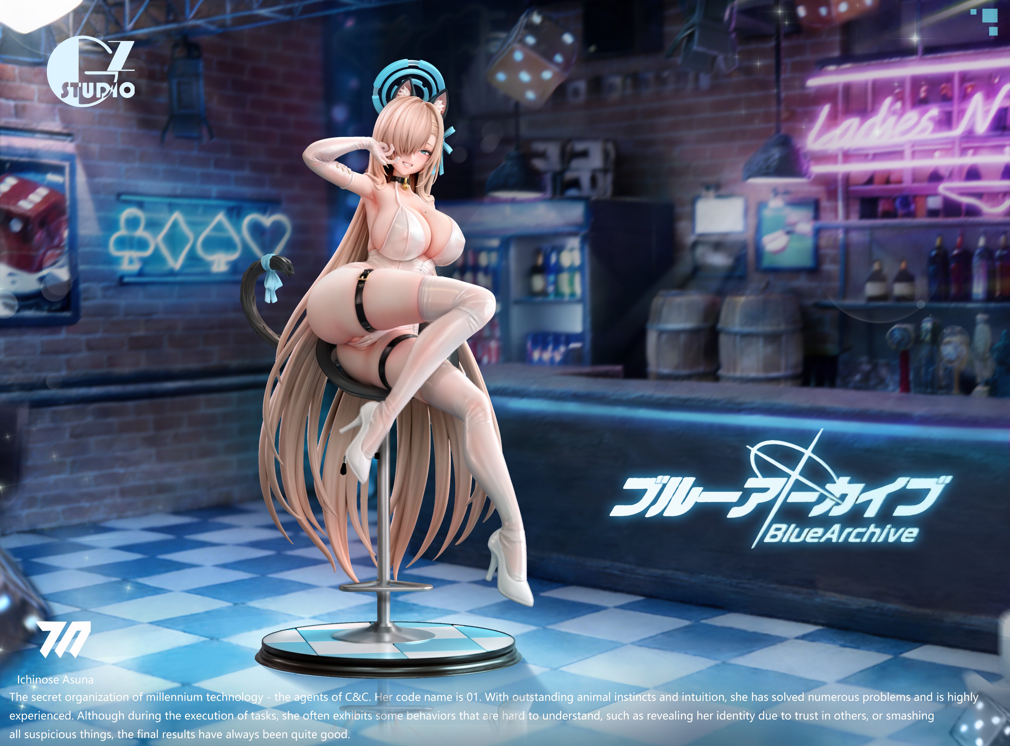 GZ Studio - Ichinose Asuna Lacquer Suit Blue Archive Statue