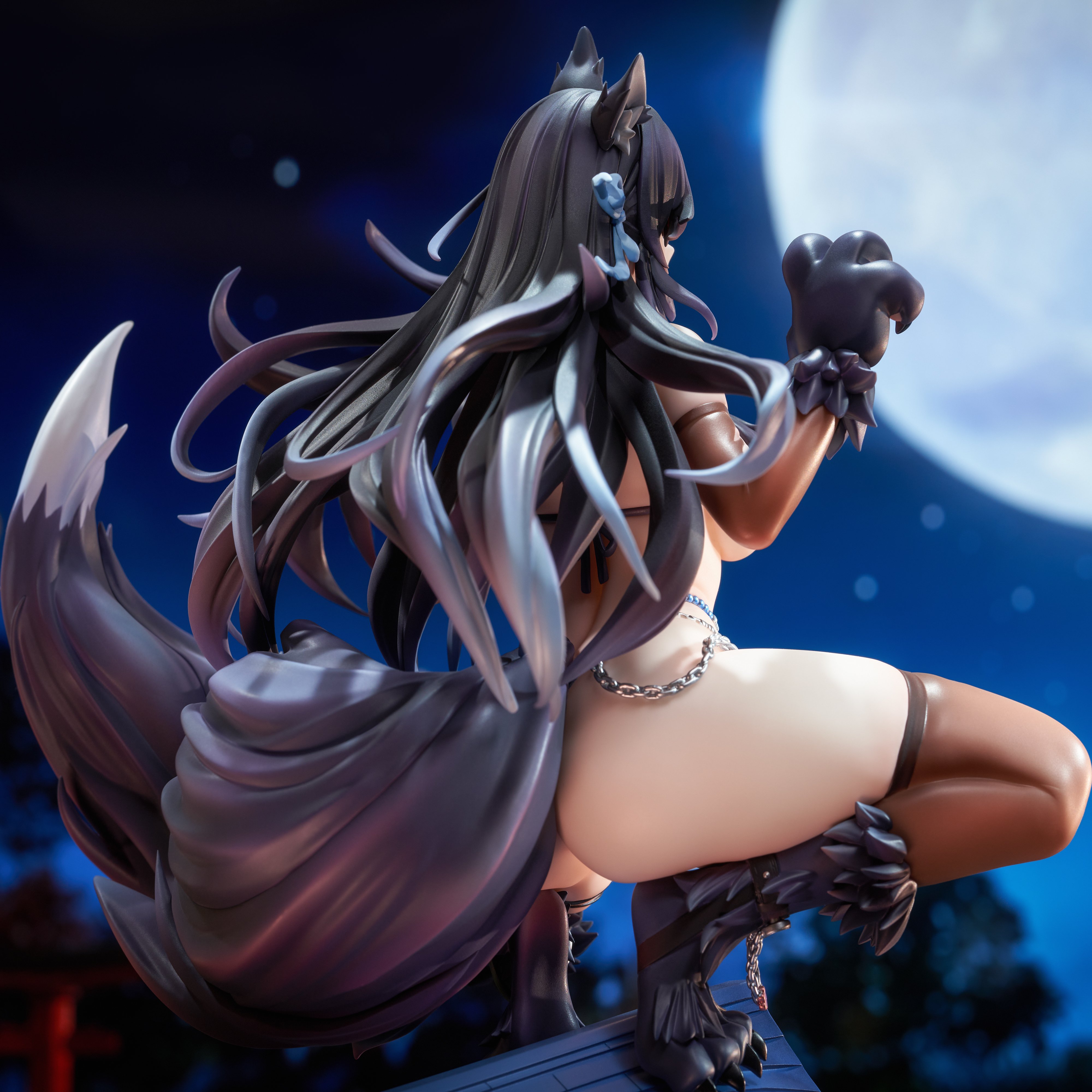 GSAS - Azur Lane Atago Manjuu Full Moon's Feral Wolf 1/7 Figure (Licensed)Statue
