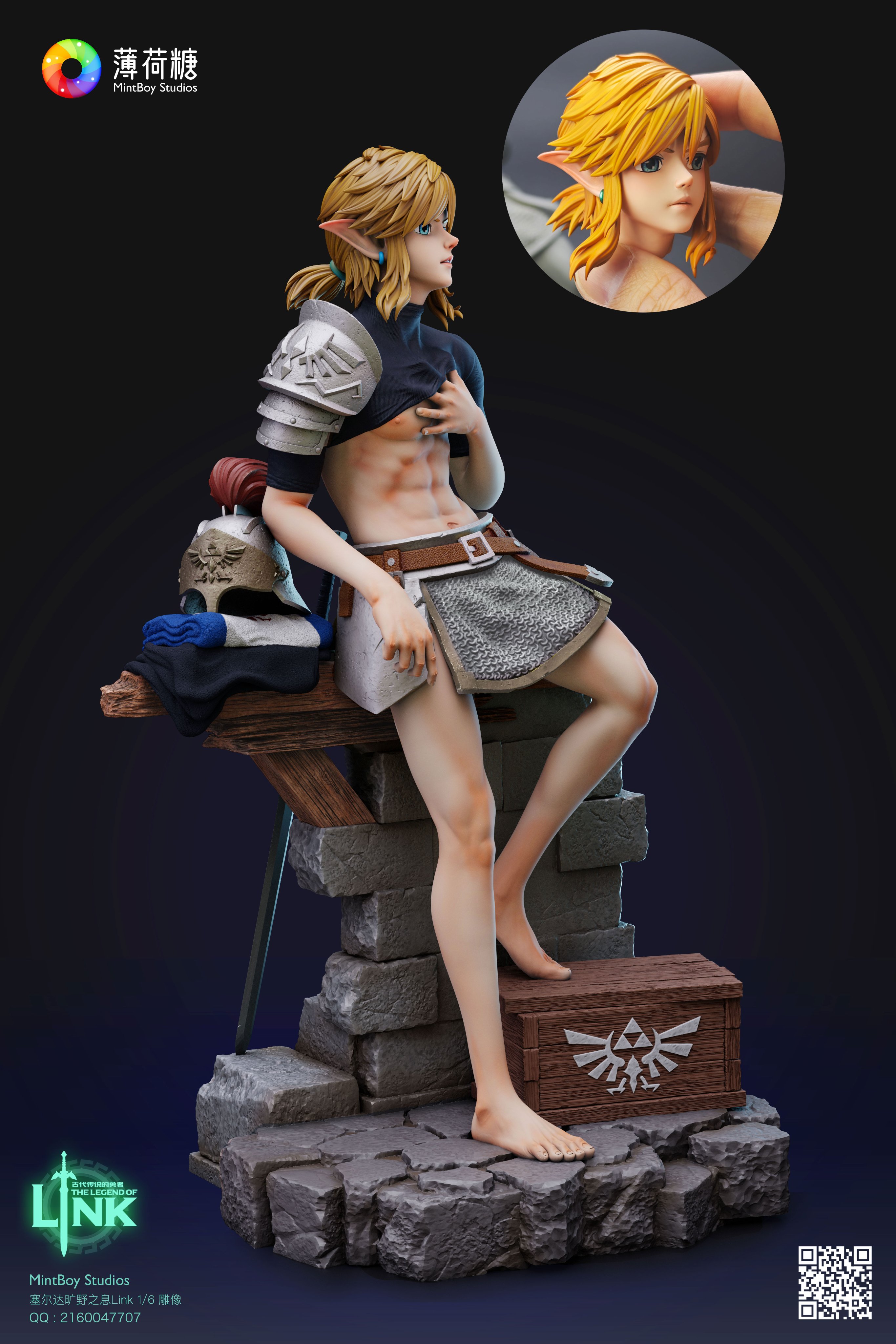 MintBoy Studio - Fighter Link The Legend of Zelda Statue 