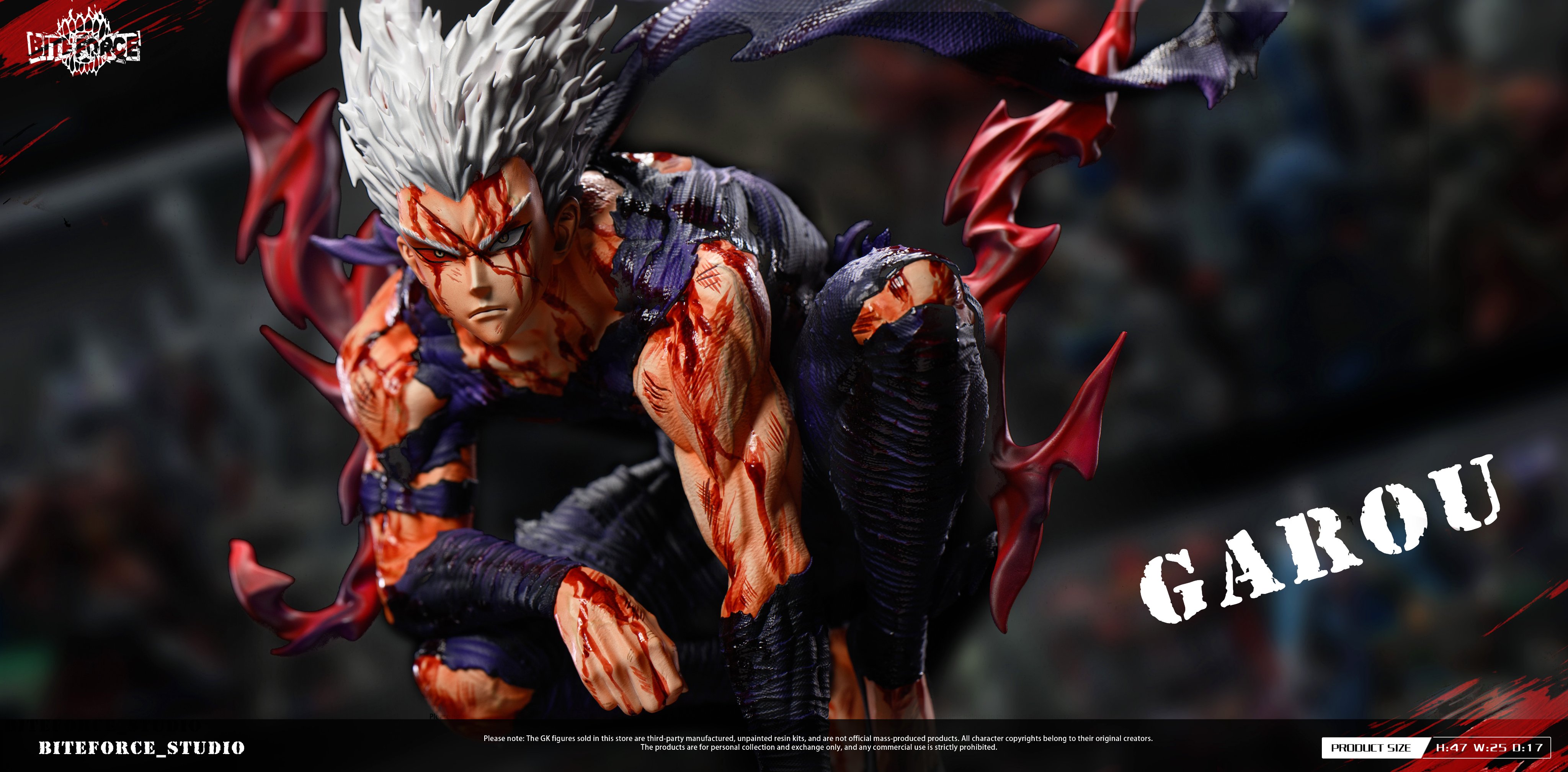 BiteForce Studio - Hero Hunter Garou One Punch Man Statue 