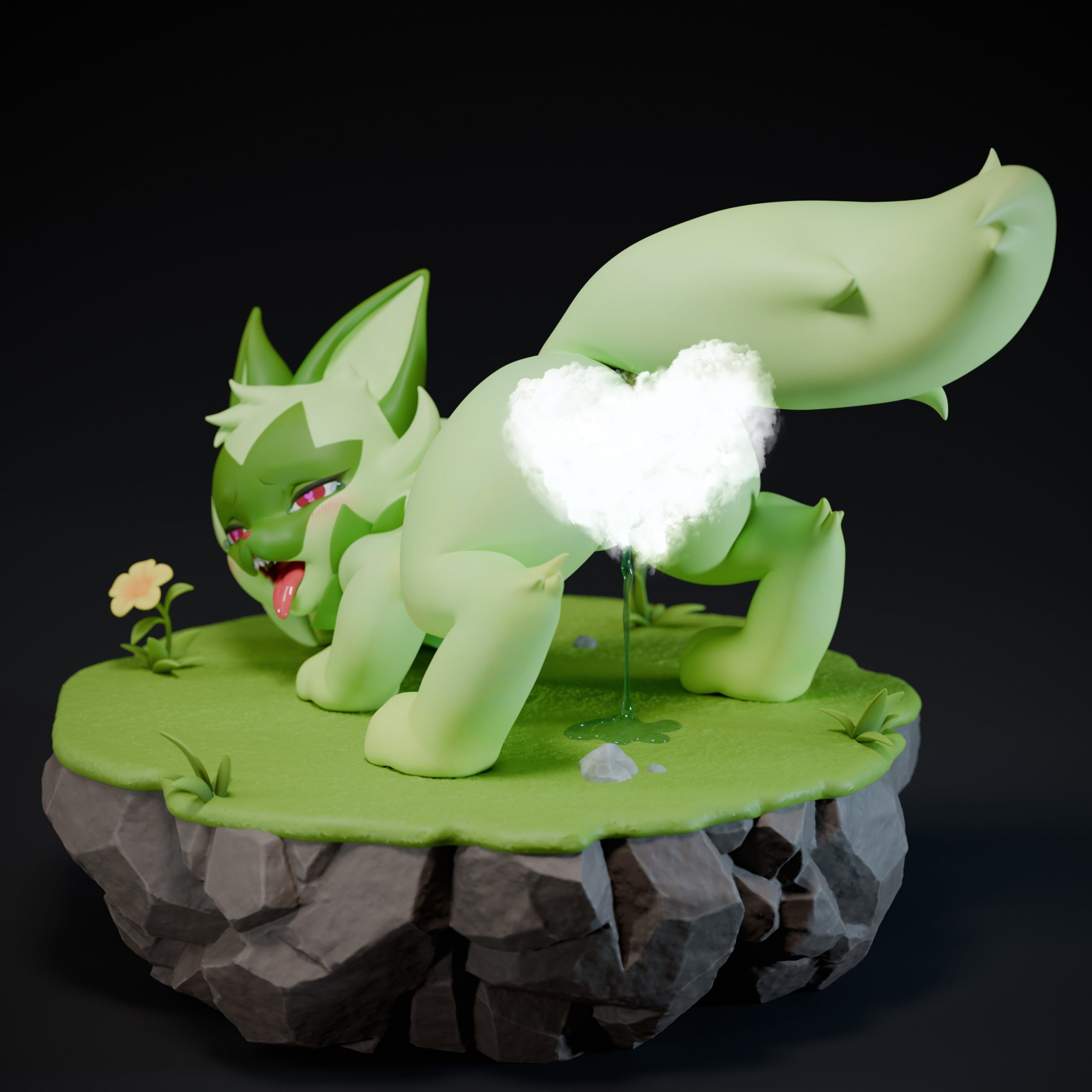 Pokemon Sprigatito Statue(GK) (Adult 18+)- Spirit Demon Studio 