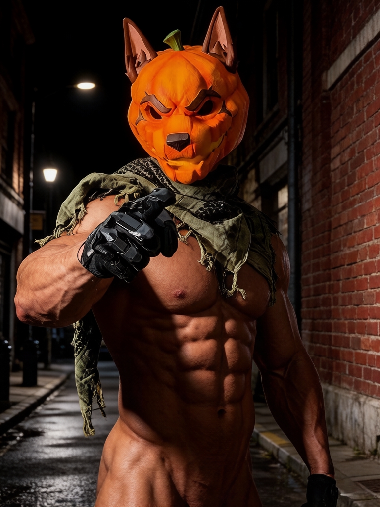 Pumpkin Mask statues cosplay props