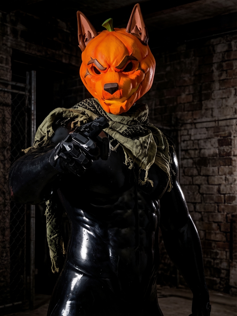 Pumpkin Mask statues cosplay props