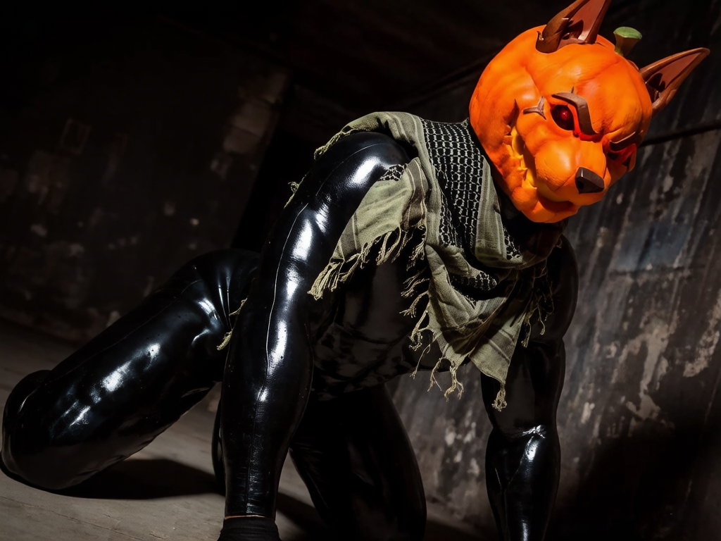 Pumpkin Mask statues cosplay props