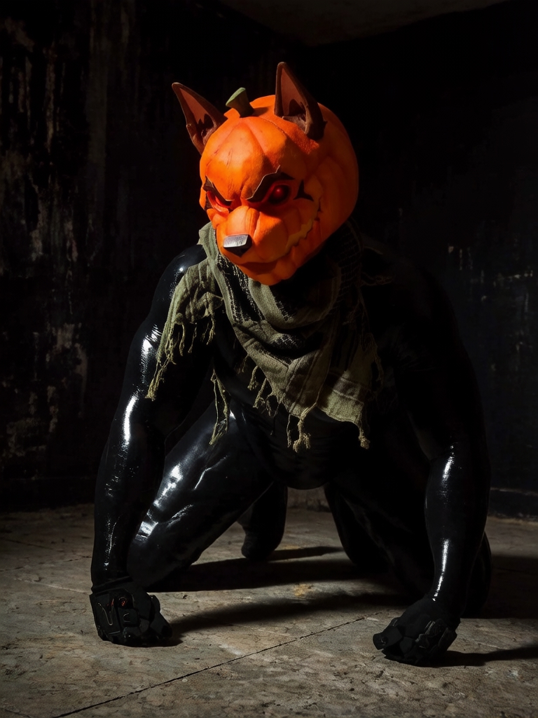 Pumpkin Mask statues cosplay props