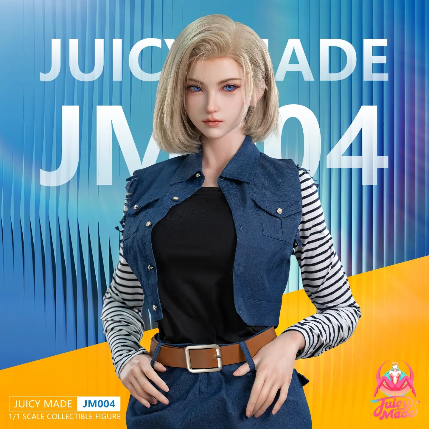 Juicy Made Studio - Dragon Ball 1/1 Life-Size JM004 Cyber ​​Battle Girl Collectible Action Figure(Adult 18+)