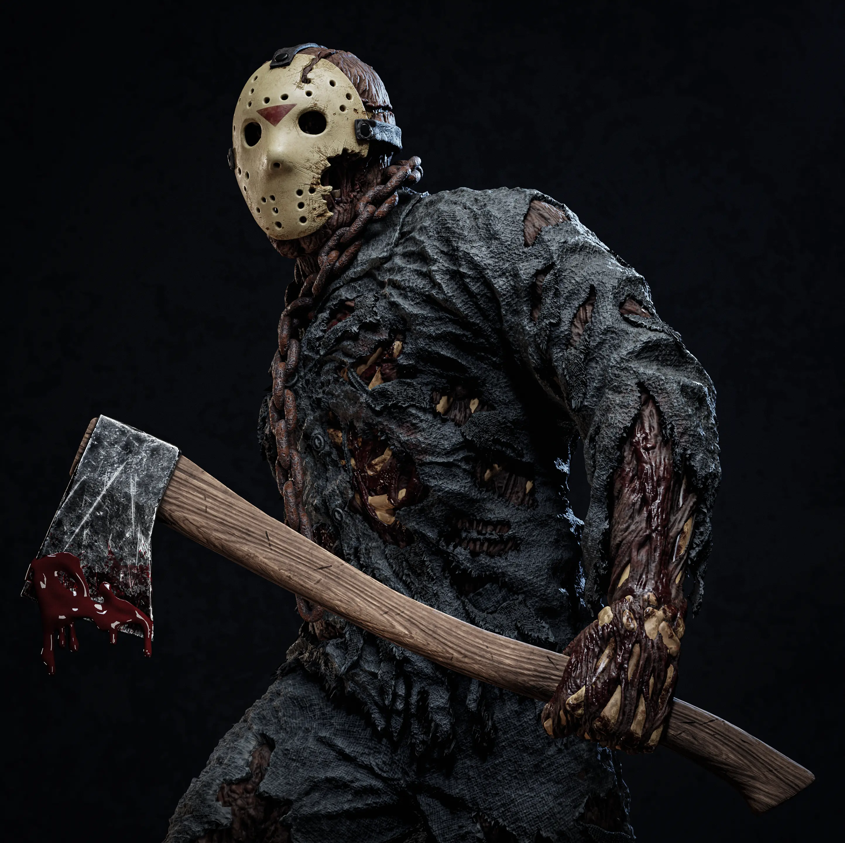 Epic Creations Studio - Jason Vorhess Friday the 13th Statue (GK)