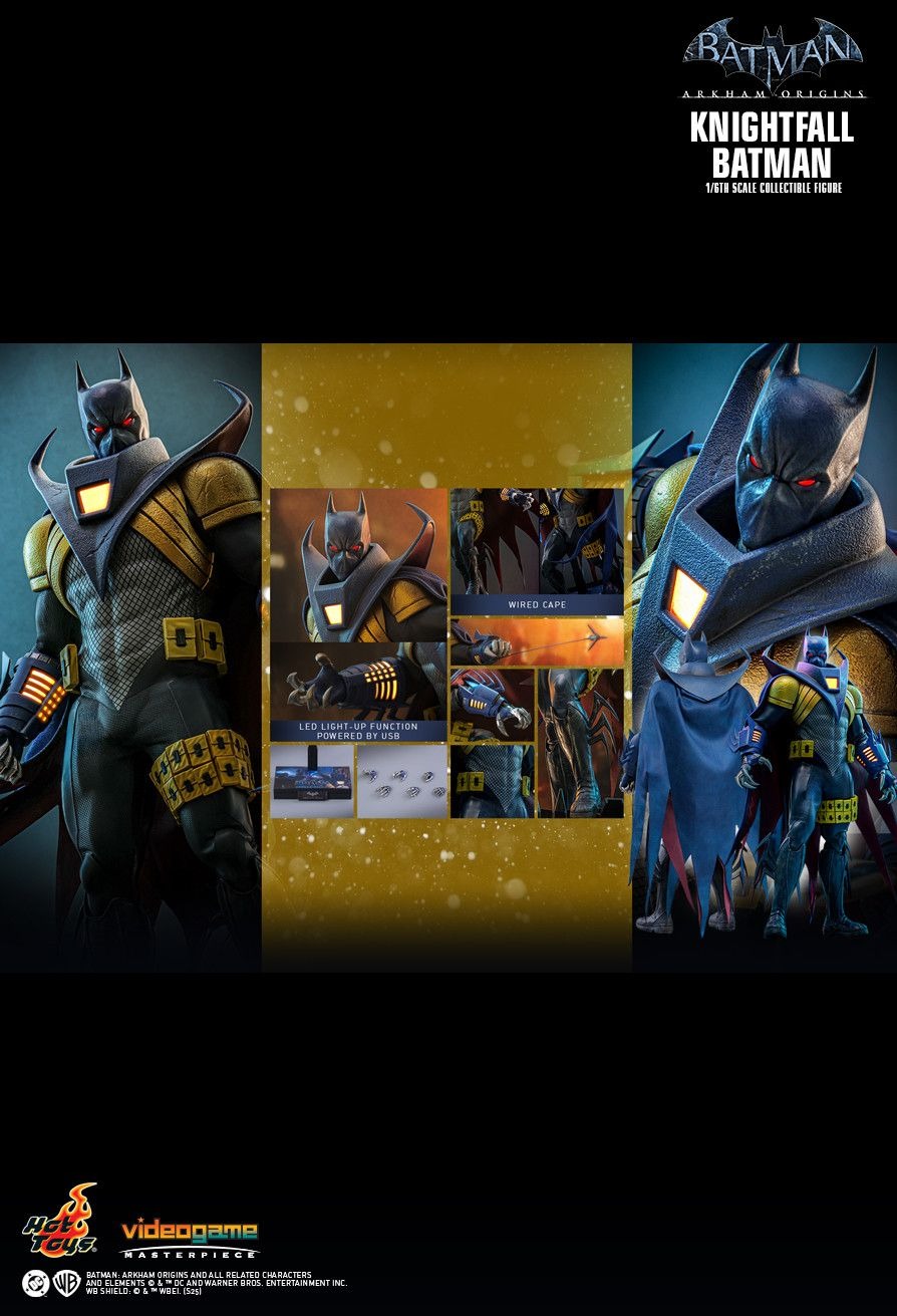 Batman: Arkham Origins Knightfall Batman 1/6 scale Collectible Figure VGM74 (Licensed) Statue (GK) -Hottoys-KWII-GK