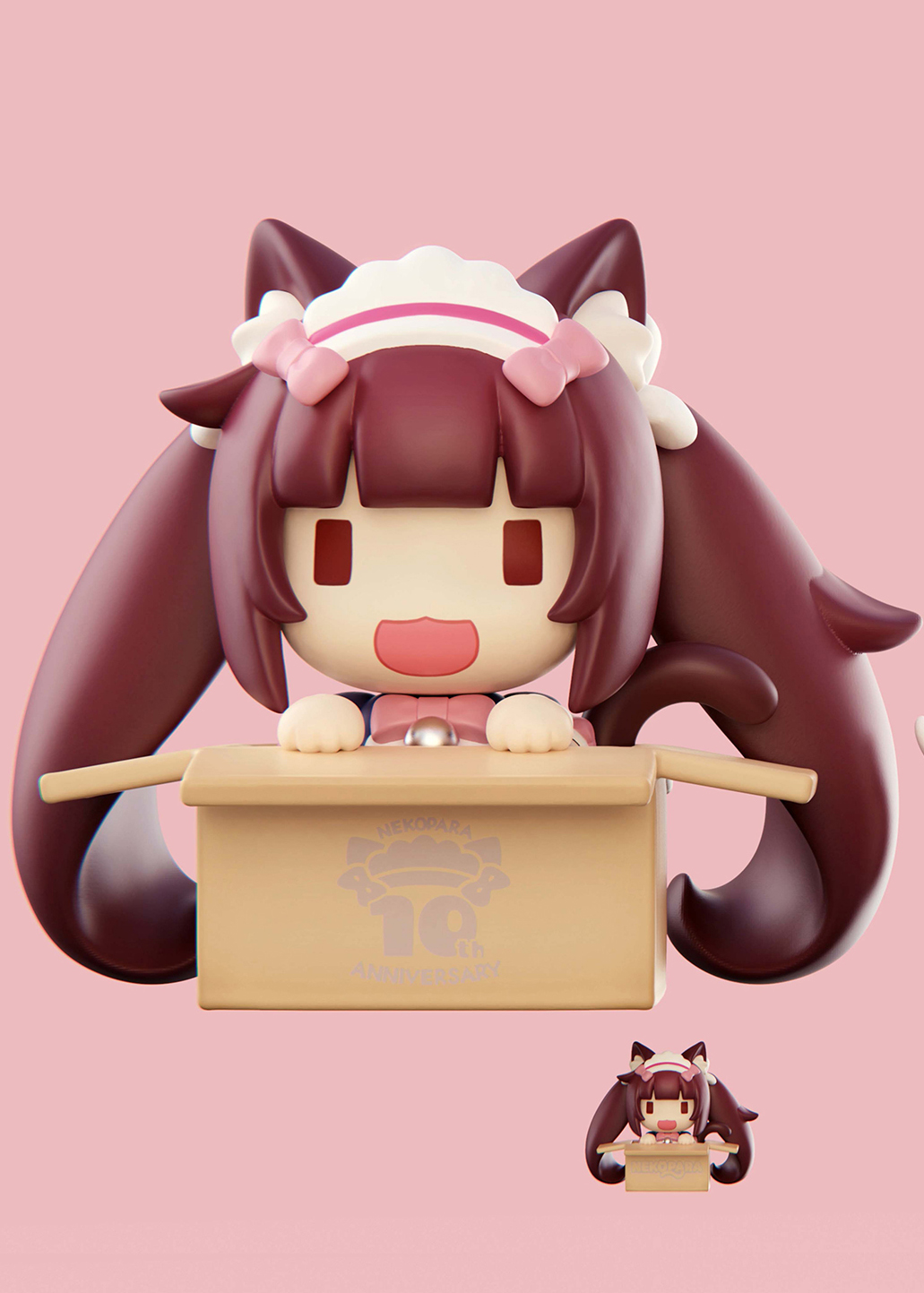 Pre-sale  MAGI ARTS×nekopara Chocolate and Vanilla Q version. Height H=70MM (GK).Chocolate and Vanilla Q version XL version. Height H=500MM (Gk)-KWII-GK