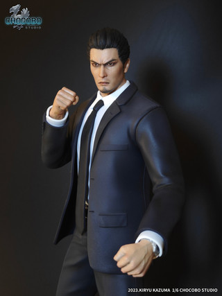 In stock-Yakuza-Kazuma Kiryu White version & blackboard 1/6 statue GK, CHOCOBO studio