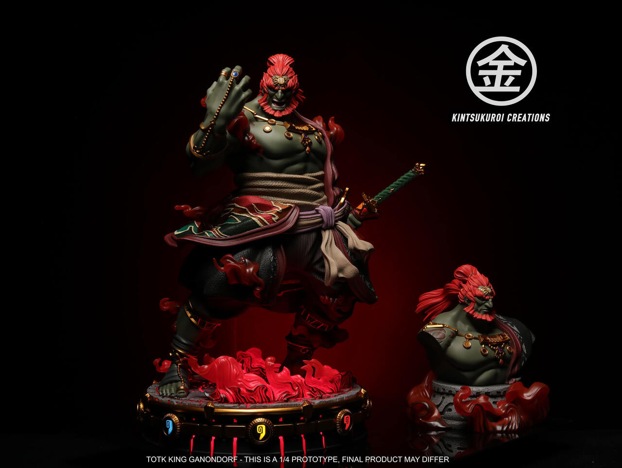 In stock-The Legend of Zelda King Ganondorf Statue(GK)-Kintsukuroi Creations Studio