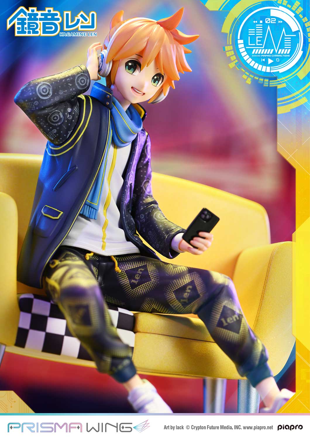 PRISMA WING Piapro Characters Kagamine Len Art by lack 1/7 Scale Pre-Painted Figure PWPCL-04 (Licensed）-Prime 1 Studio & PRISMA WING-KWII-GK