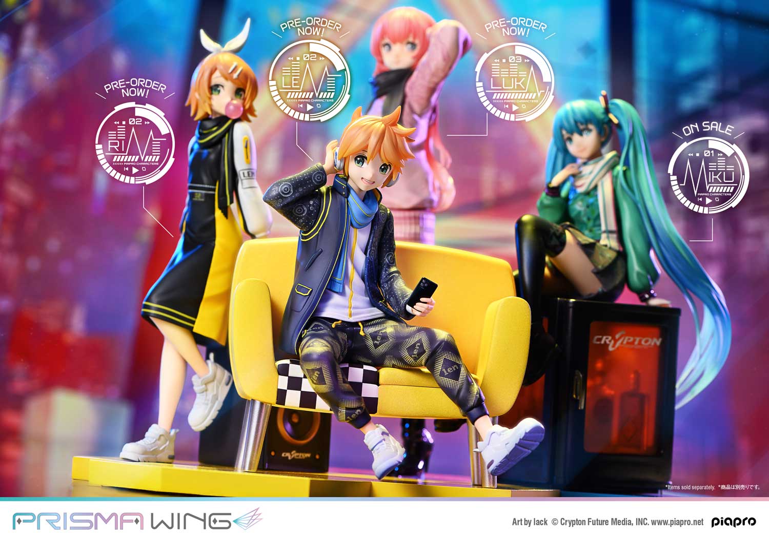 PRISMA WING Piapro Characters Kagamine Len Art by lack 1/7 Scale Pre-Painted Figure PWPCL-04 (Licensed）-Prime 1 Studio & PRISMA WING-KWII-GK
