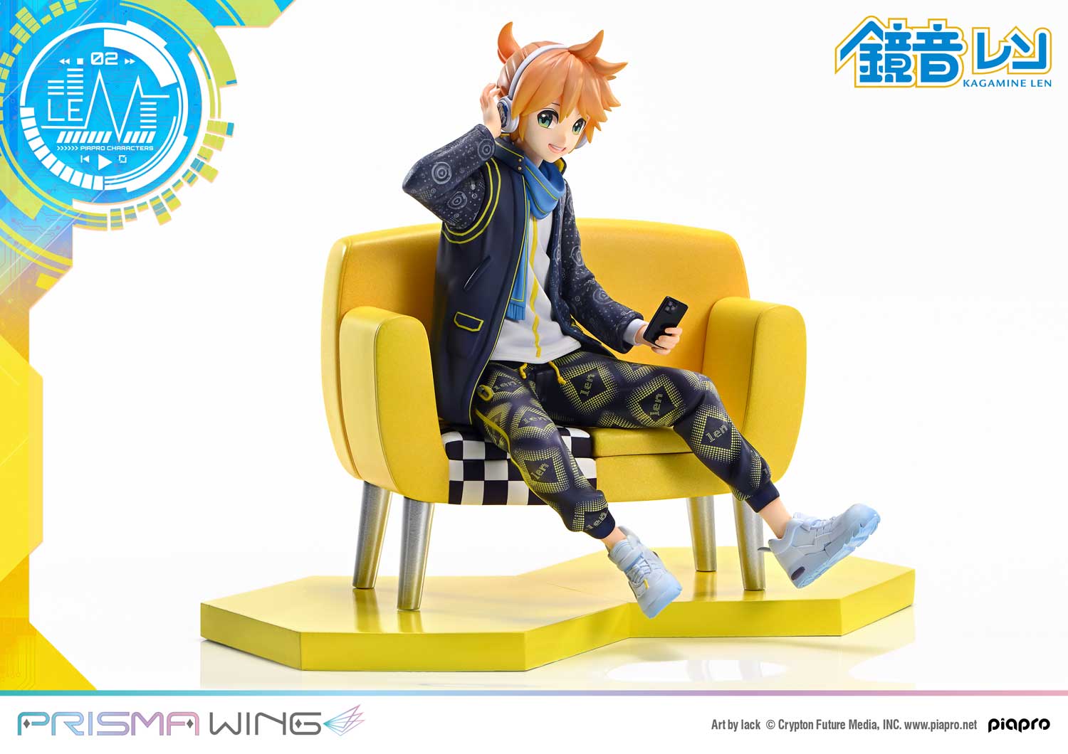 PRISMA WING Piapro Characters Kagamine Len Art by lack 1/7 Scale Pre-Painted Figure PWPCL-04 (Licensed）-Prime 1 Studio & PRISMA WING-KWII-GK