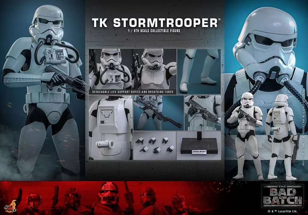 Hottoys - TV Masterpiece Star Wars The Bad Batch  TK Stormtrooper TMS175  Licensed Statue