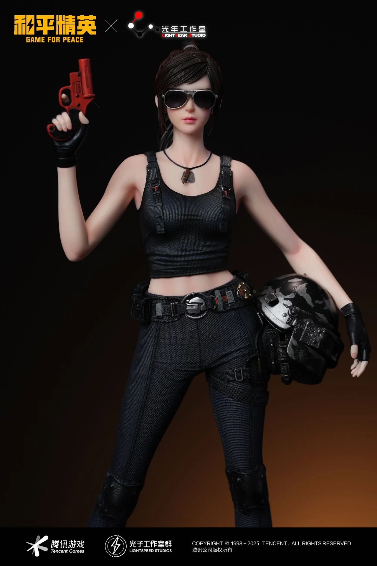 Light Year Studio & Game for Peace - star team Jili & Special Force Helmets Man Licensed Statue