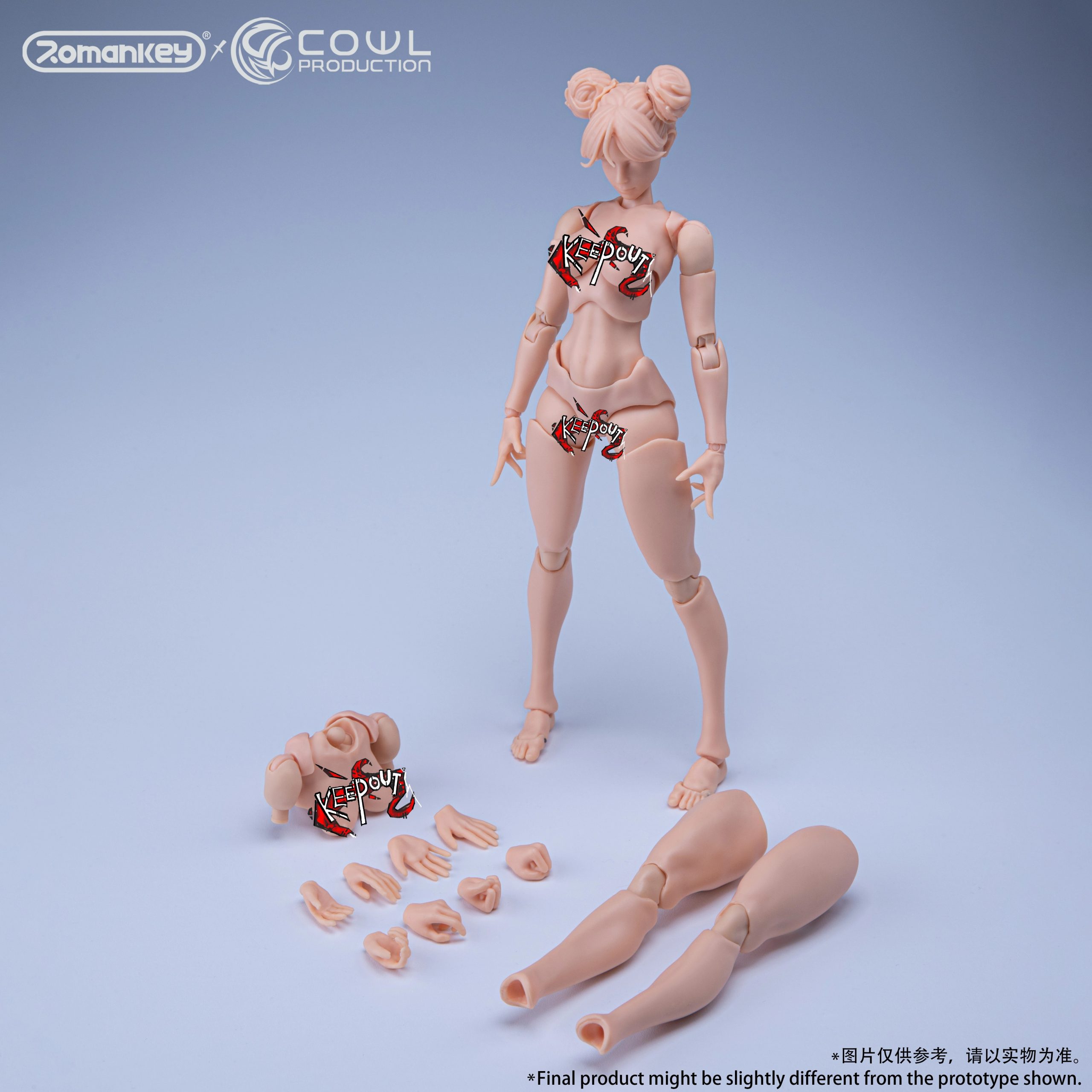 1/12 Scale Highly Articulated Female Body Reissue (Licensed) Statue (GK) -Romankey Studio