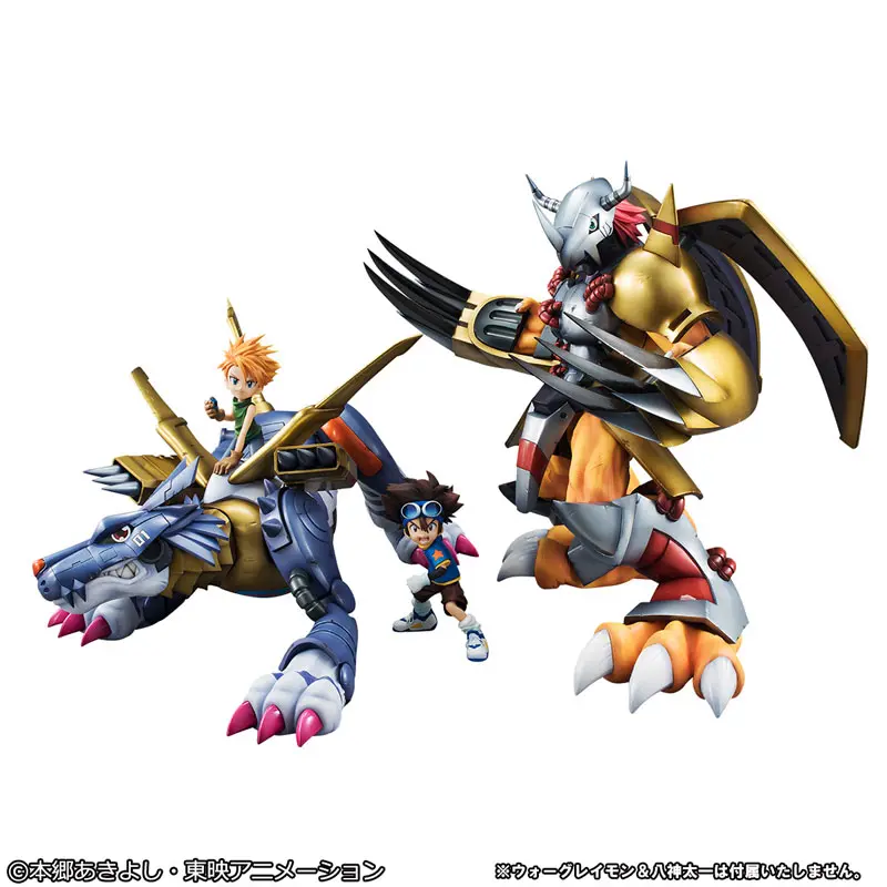 MegaHouse - Precious G.E.M. Series Digimon Adventure Metal Garurumon & Yamato Ishida Complete Figure (Licensed)Statue (GK)