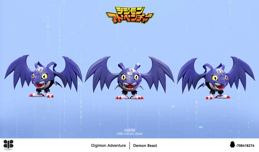 Butterfly Studio - Vamdemon X Pico Devimon Digimon Statue 