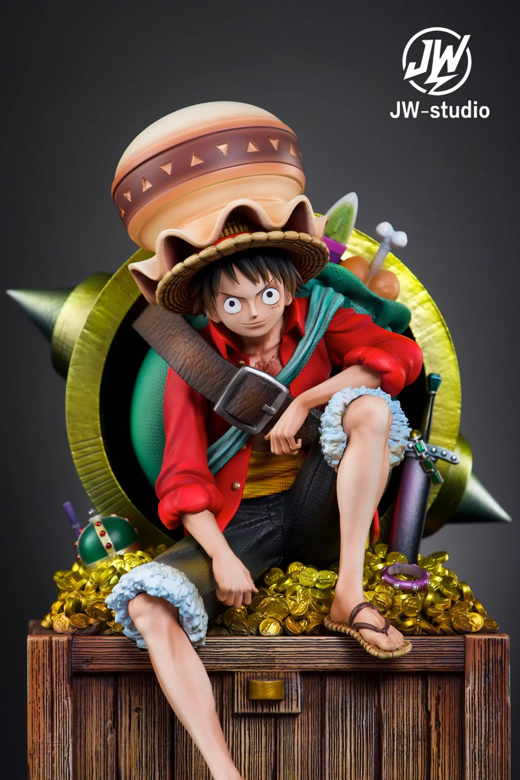Jw Studio - One Piece Straw Hat Pirates No2 Monkey D. Luffy Statue(GK)