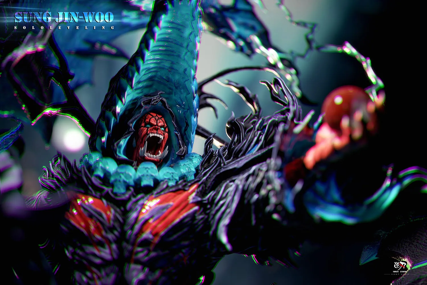 NiRen Studio - Monarch of Shadows Sung Jin Woo Solo Leveling Statue 