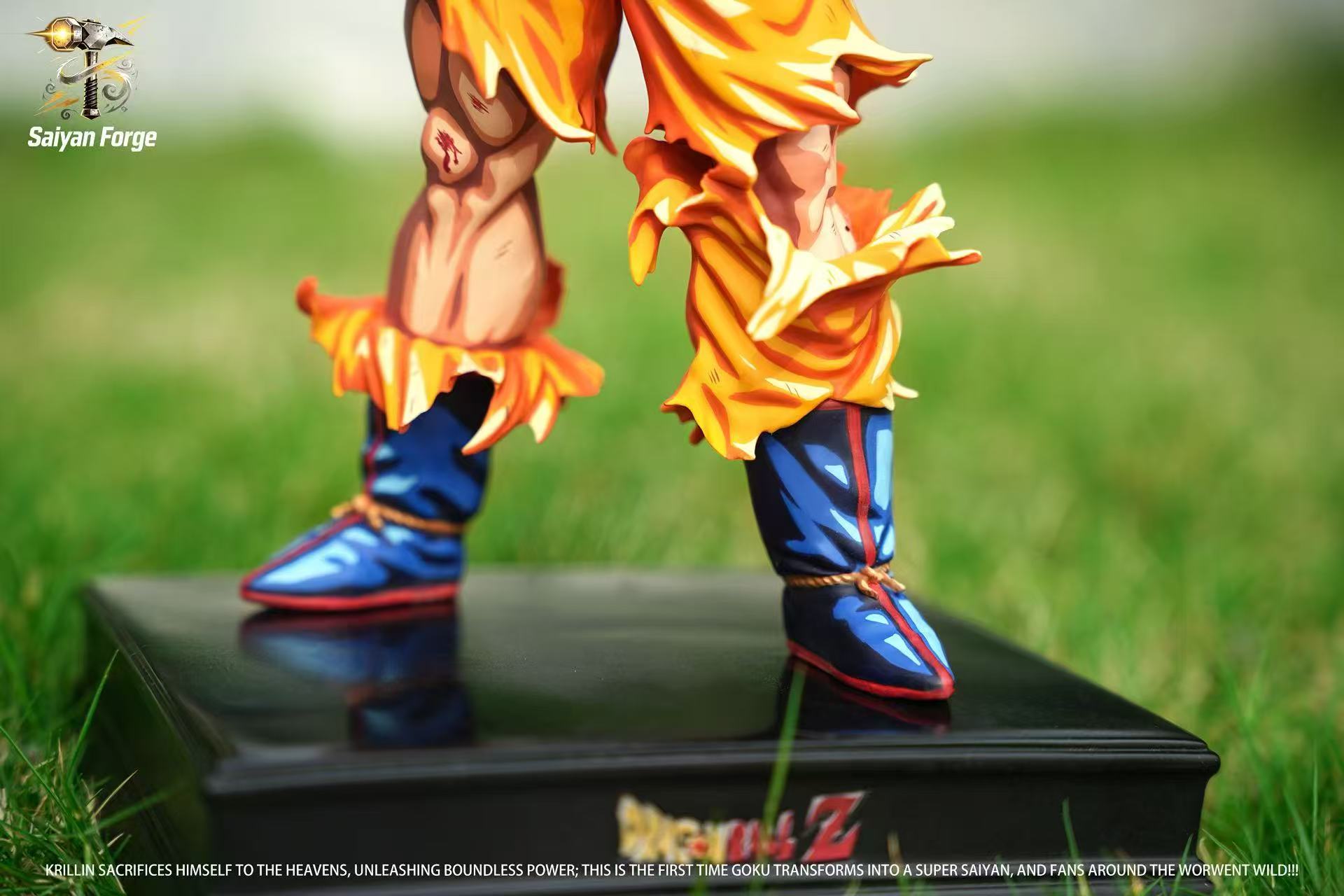 SaniyahForge Studio Super Saiyan Son Goku Battle Damaged Repaint Version Dragon Ball