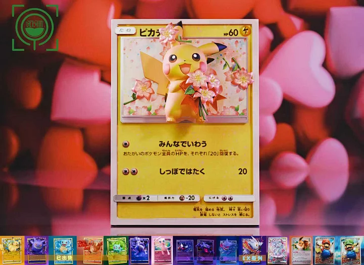 GEISHA Studio - Pikachu with flowers Card Statue(GK) 